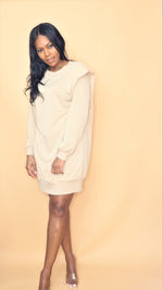 Load image into Gallery viewer, Comfy me Tan  sweater dress
